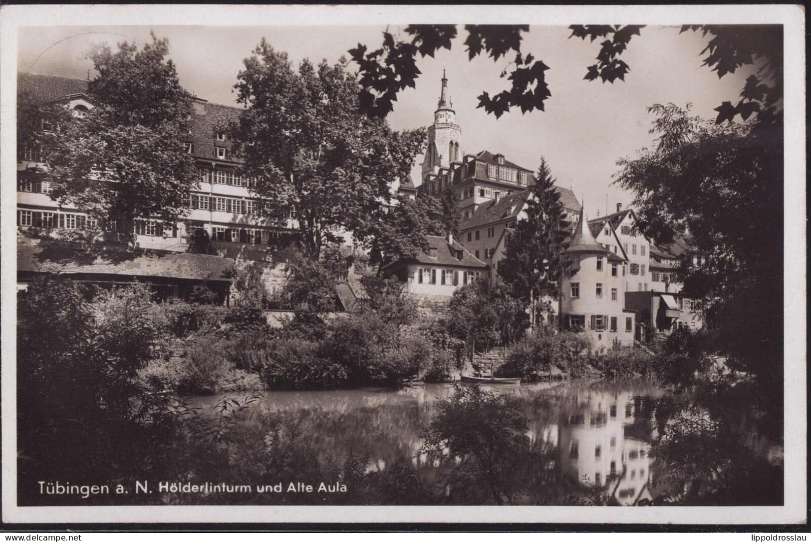 Gest. Tübingen Pomona-Cafe Mit Antisemitischer Parole Auf Rückseite, Cagfe Judenfrei! 1938 - Jewish