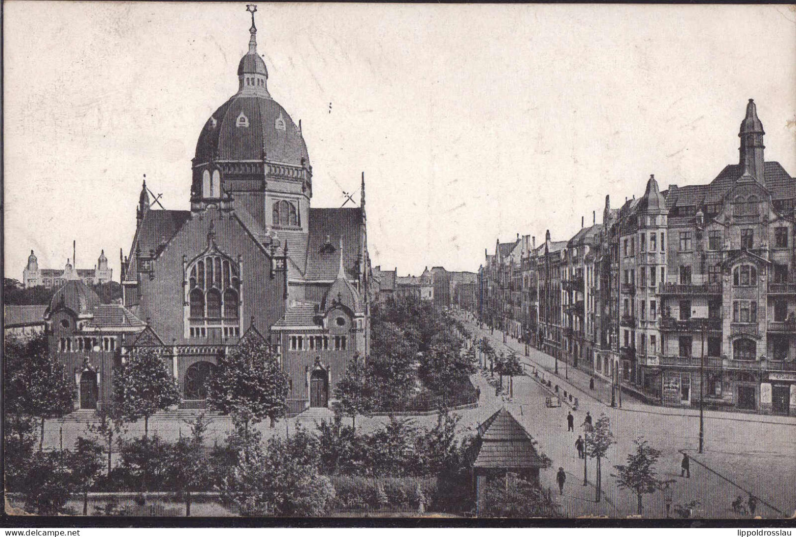 * Kattowitz Synagoge, Feldpost 1917 - Jewish