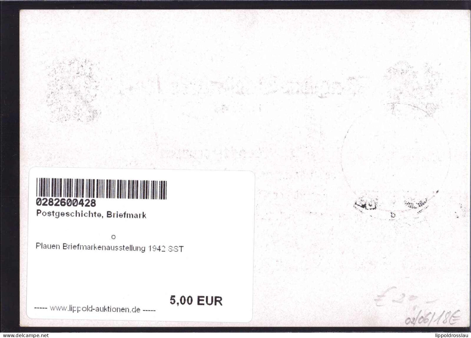 Gest. Plauen Briefmarkenausstellung 1942 SST - Sellos (representaciones)