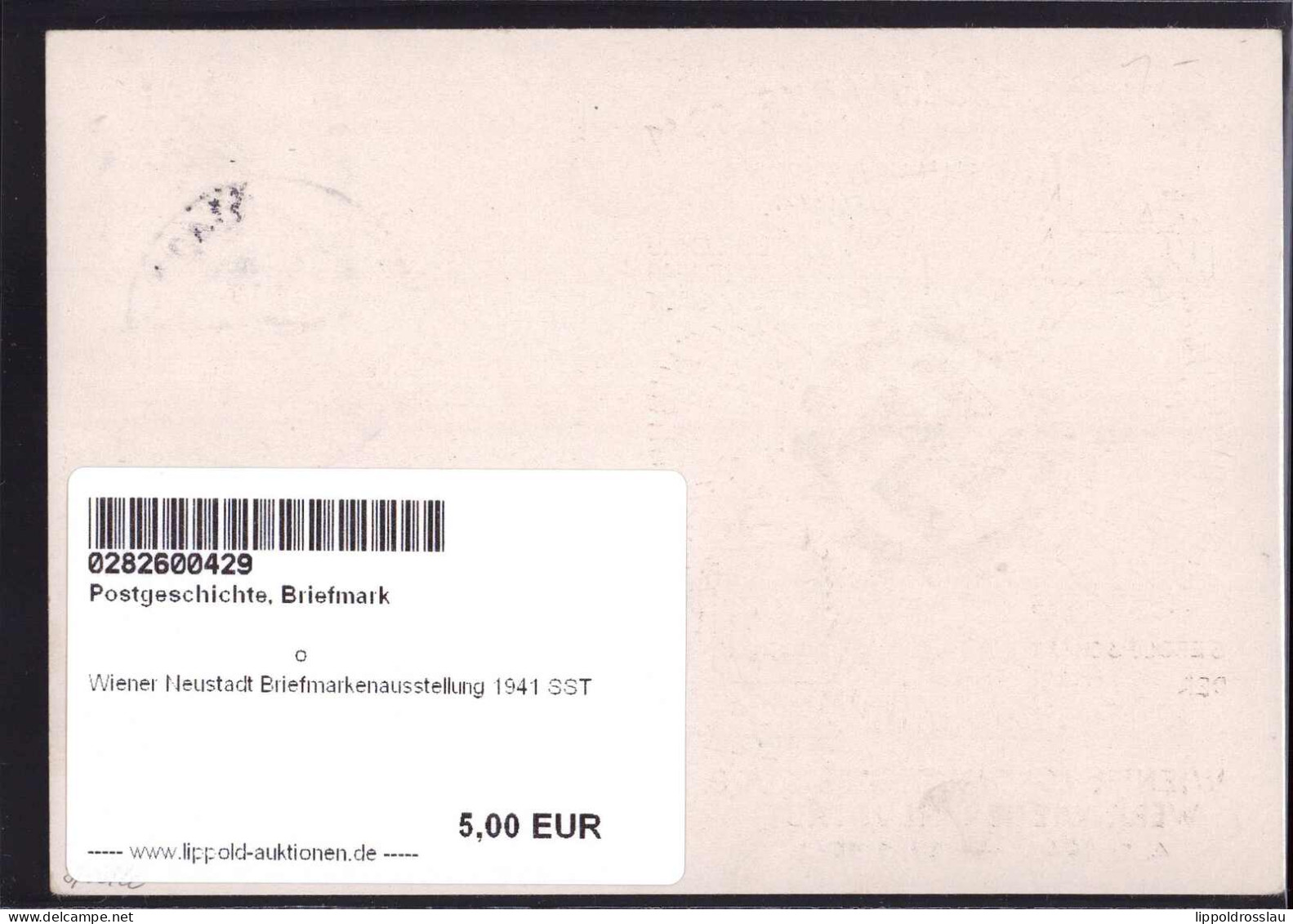 Gest. Wiener Neustadt Briefmarkenausstellung 1941 SST - Sellos (representaciones)