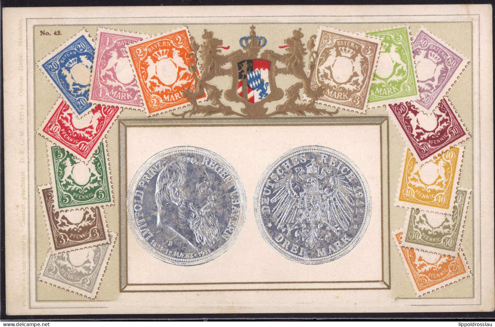 * Münzen Briefmarken Prägekarte - Coins (pictures)