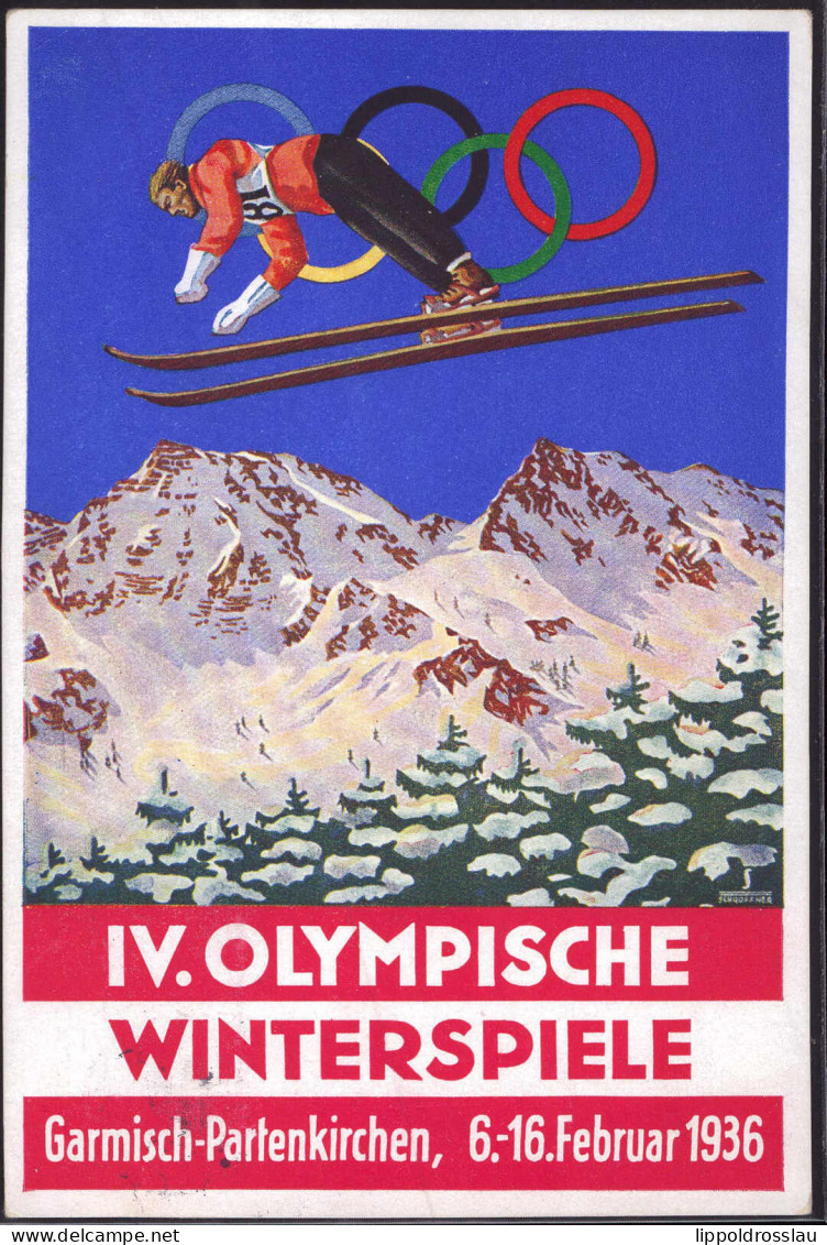 Gest. Olympiade Garmisch 1936 SST - Olympische Spiele