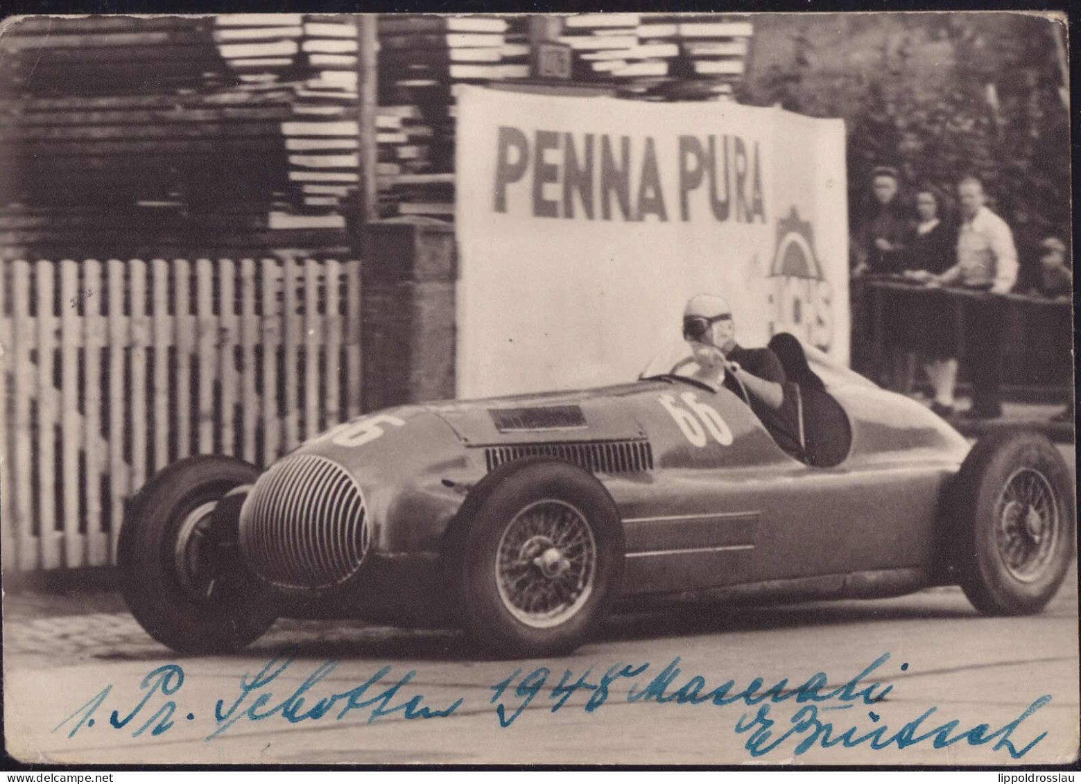 * 1. Preis Schotten 1948 Egon Brütsch Aus Suttgart Auf Maserati, Etwas Best. EK 2cm - Grand Prix / F1