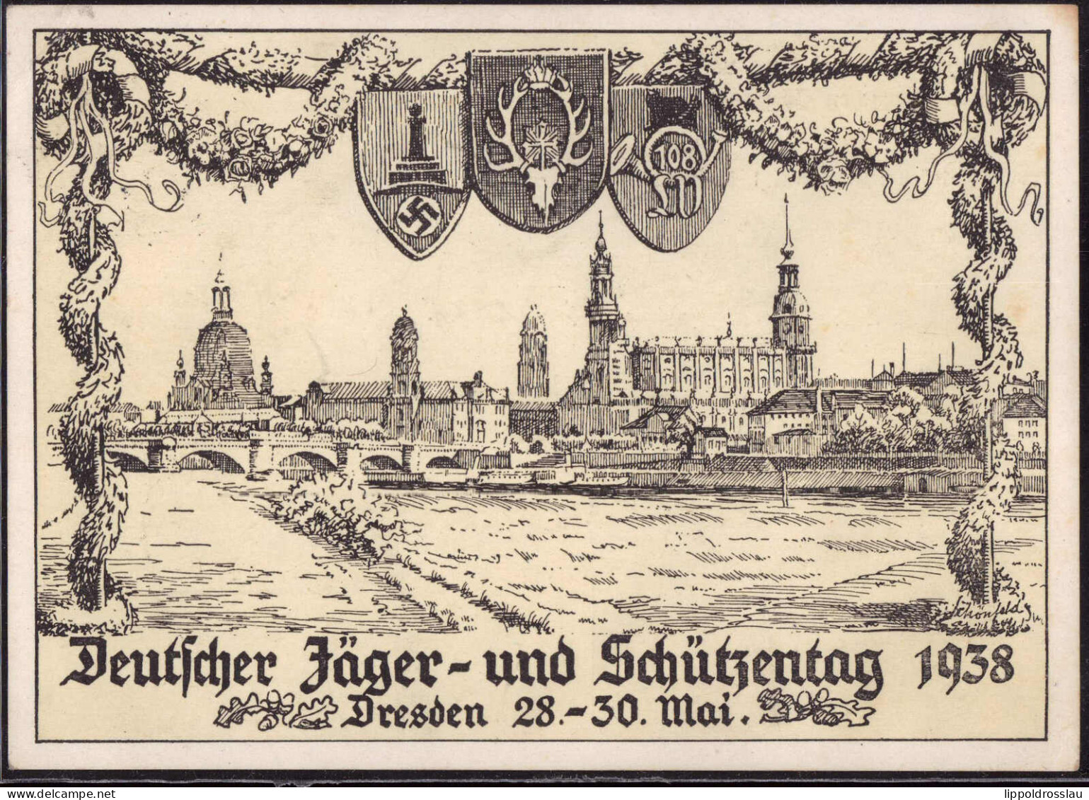 Gest. Deutscher Jäger-und Schützentag Dresden 1938 - Shooting (Weapons)