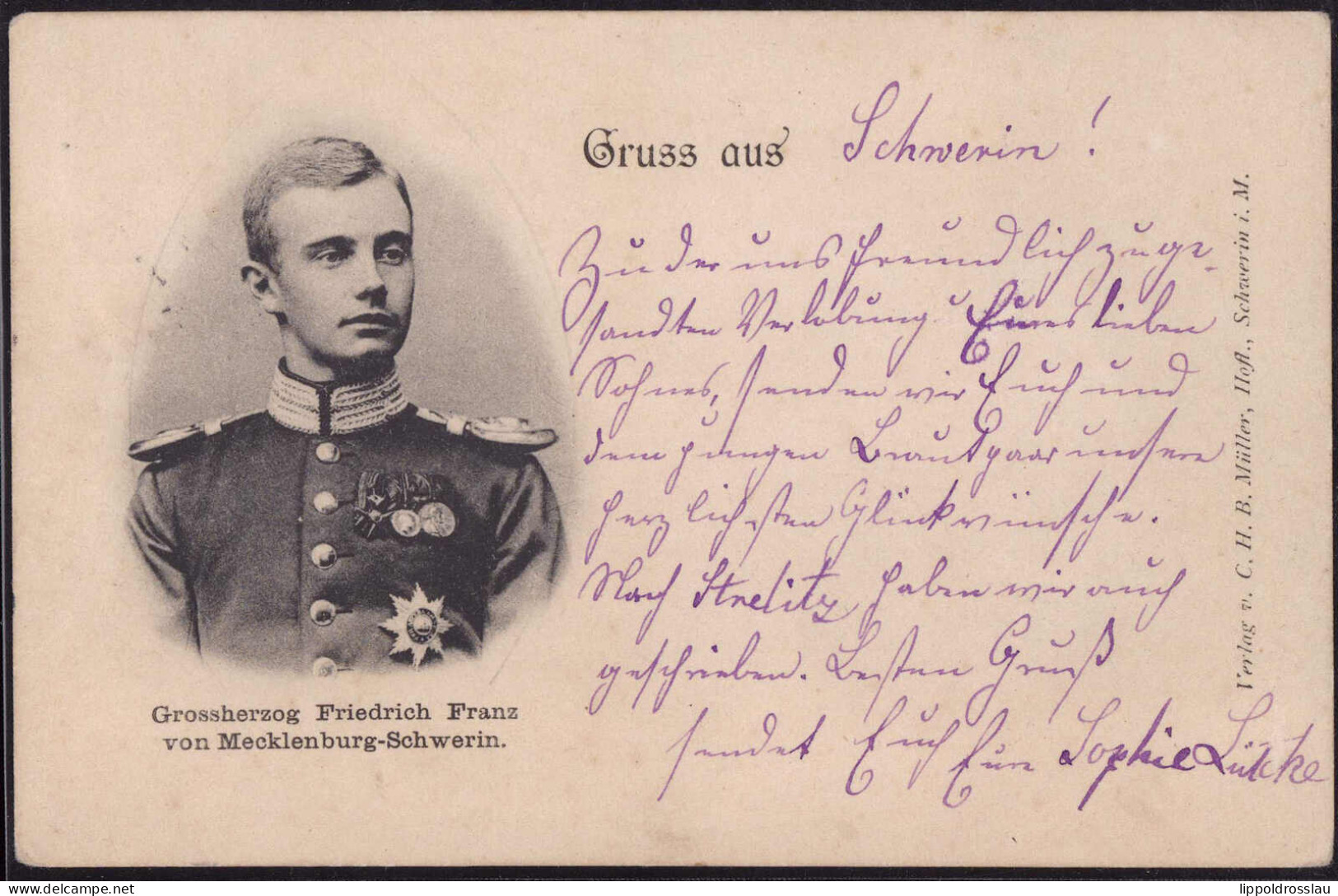 Großherzog Friedrich Franz Von Mecklenburg-Schwerin 1898 - Personaggi Storici