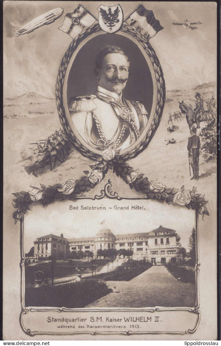 * Kaiser Wilhlem II. In Bad Salzbrunn Grand Hotel - Historische Persönlichkeiten