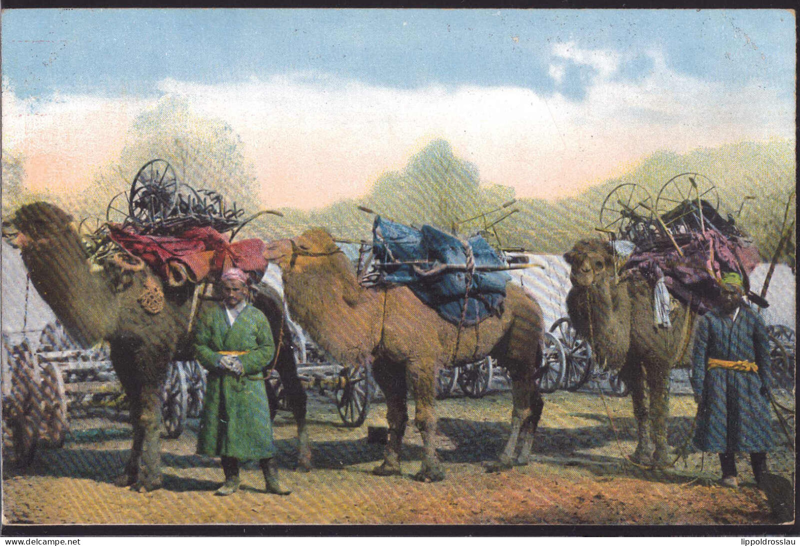 * Russische Typen Aus Zentralasien Transport Landwirtschaftlicher Maschinen - Europa