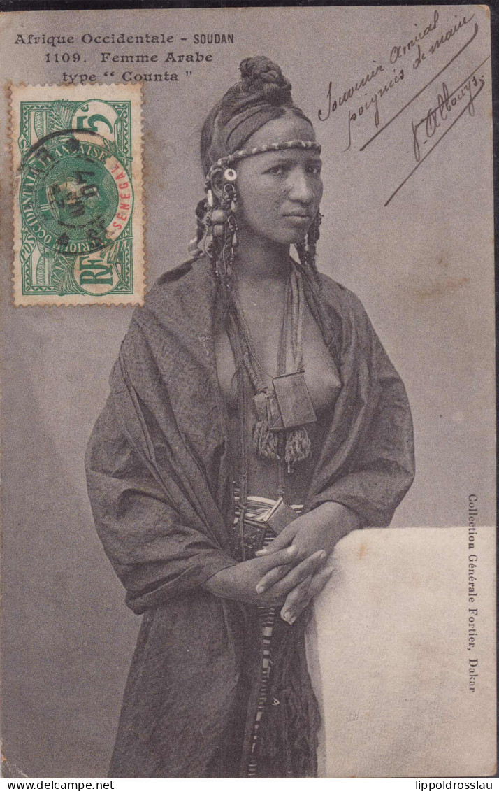 Gest. Junge Sudanesin 1907 EK 4mm - Azië