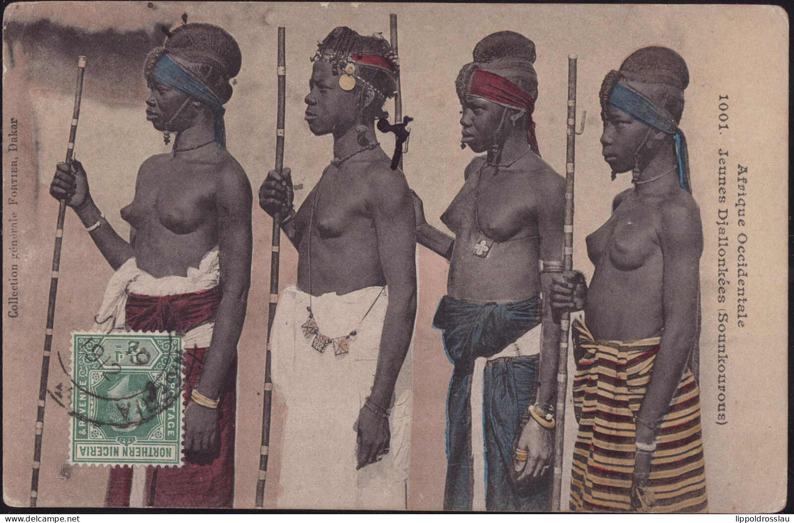 Gest. Frauen Aus Ostafrika 1912, Ecken Best. - Azië