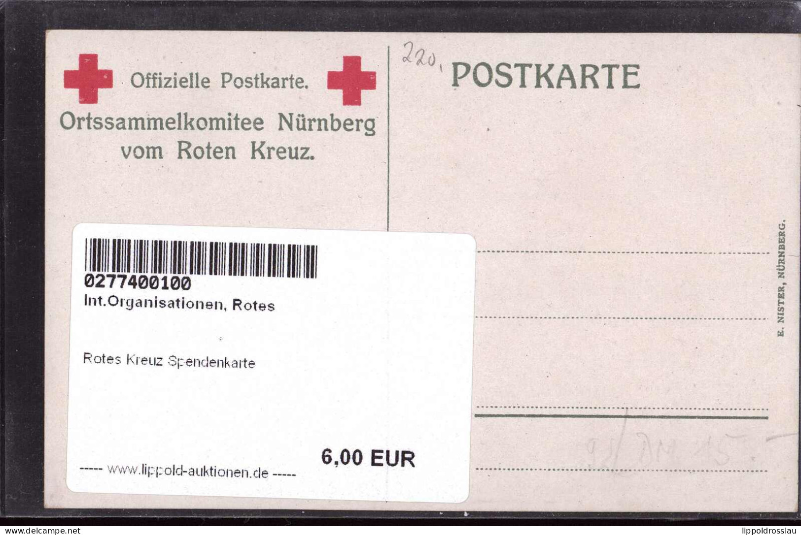 * Rotes Kreuz Spendenkarte - Red Cross