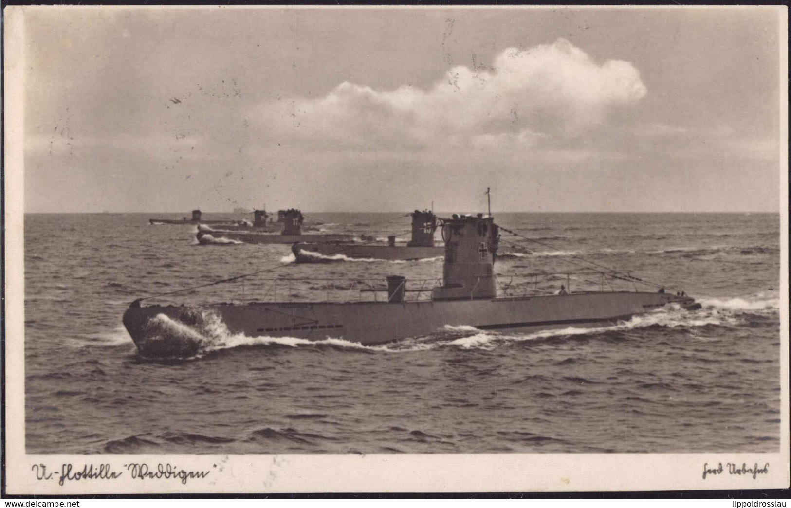 Gest. U-Boot-Flotille Weddigen, Feldpost 1940 - Sous-marins