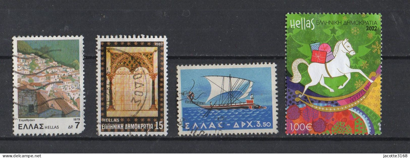 Grèce   1979-1982 - 2022  Lot De 4 Timbres - Usados