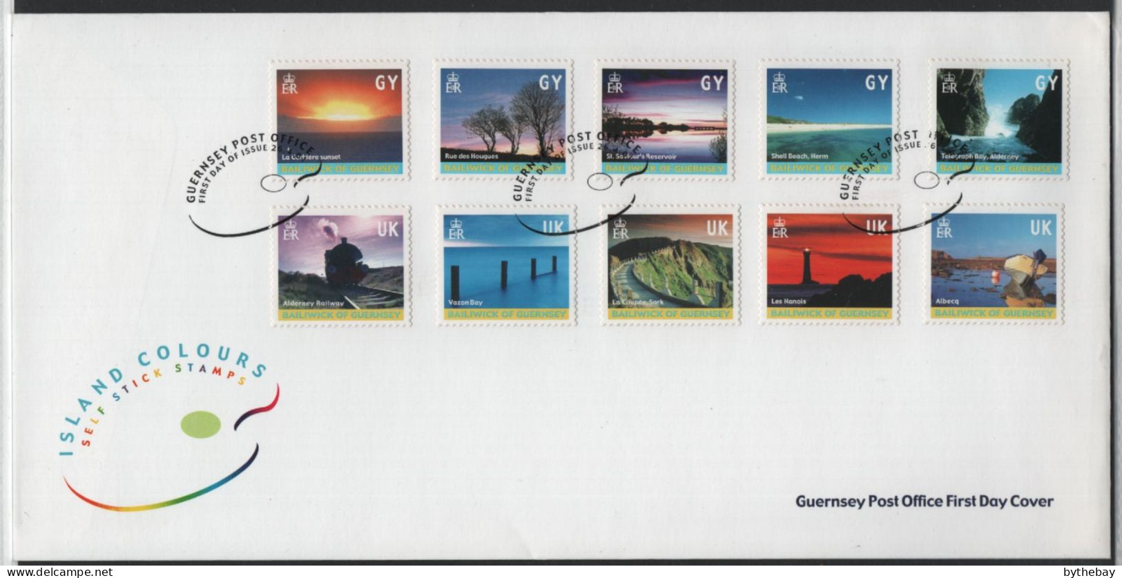 Guernsey 2001 FDC Sc 742m-742jw Island Views Photogravure - Guernsey