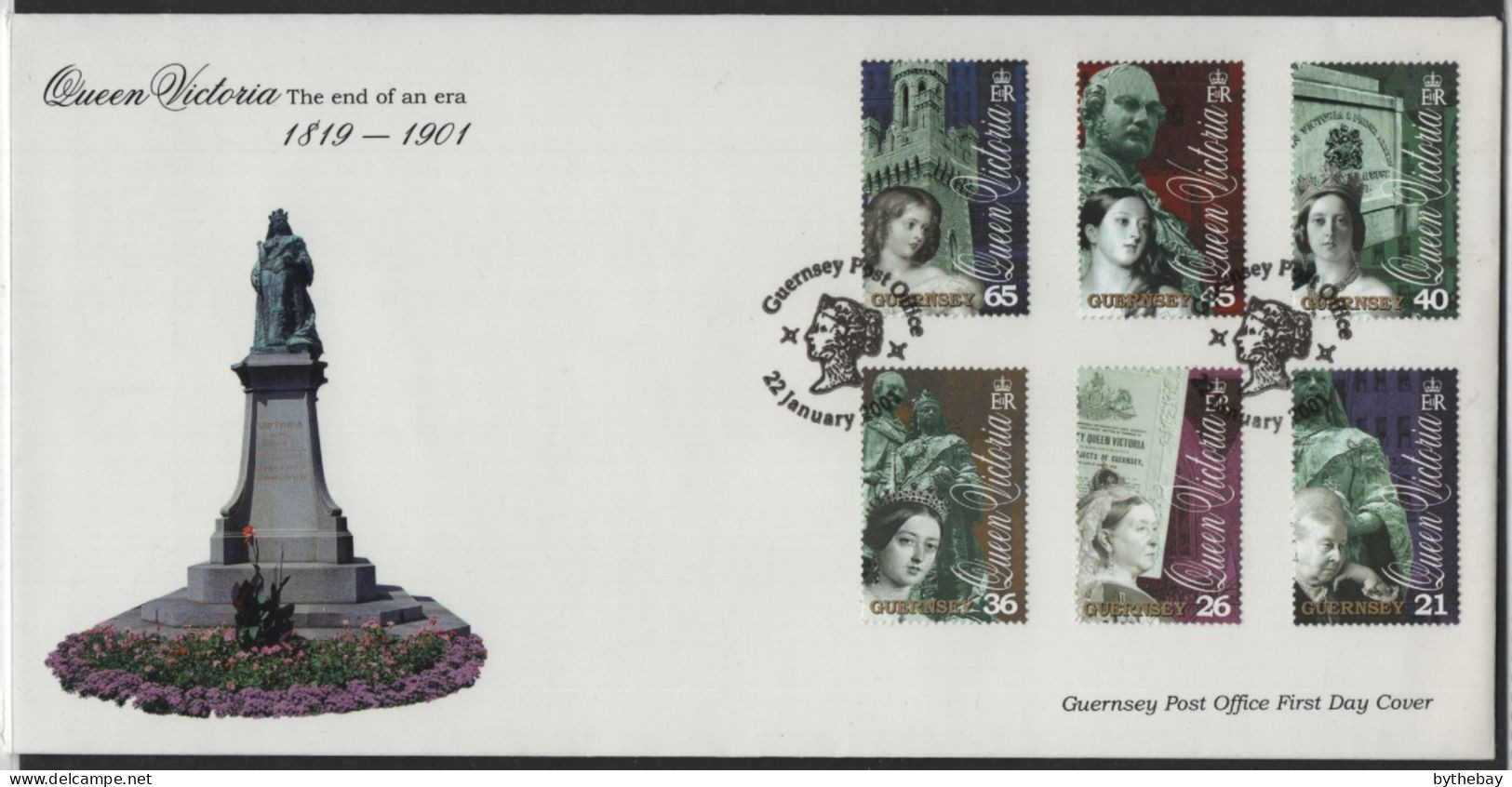 Guernsey 2000 FDC Sc 726-731 Portraits Of Queen Victoria - Guernesey