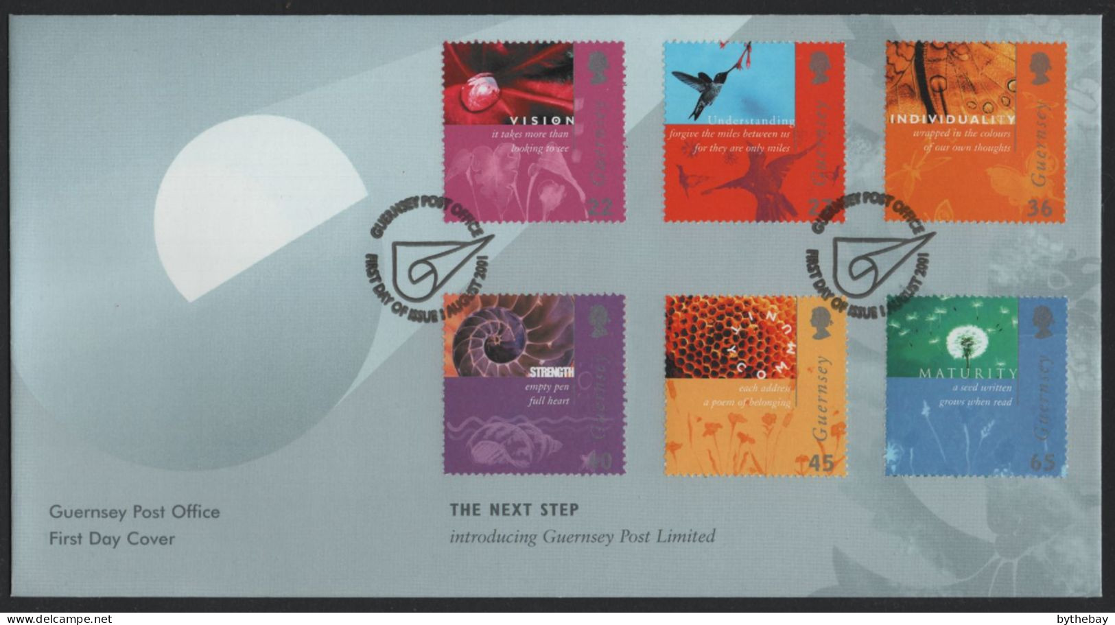 Guernsey 2001 FDC Sc 743-748 Guernsey Post Limited Introduction - Guernesey