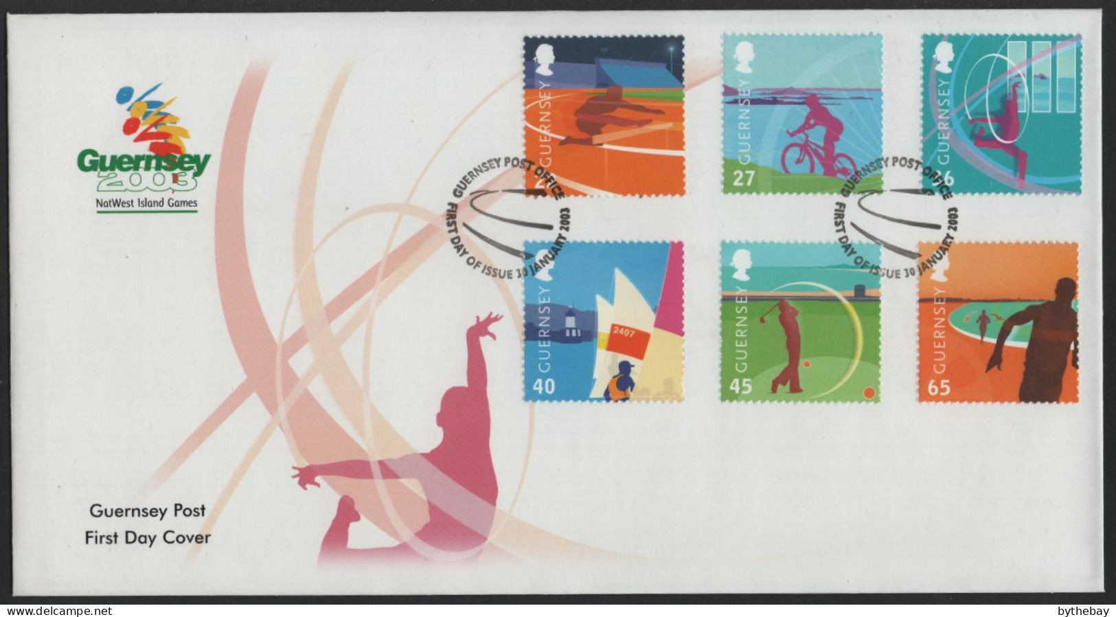Guernsey 2003 FDC Sc 795-800 NatWest Island Games - Guernesey