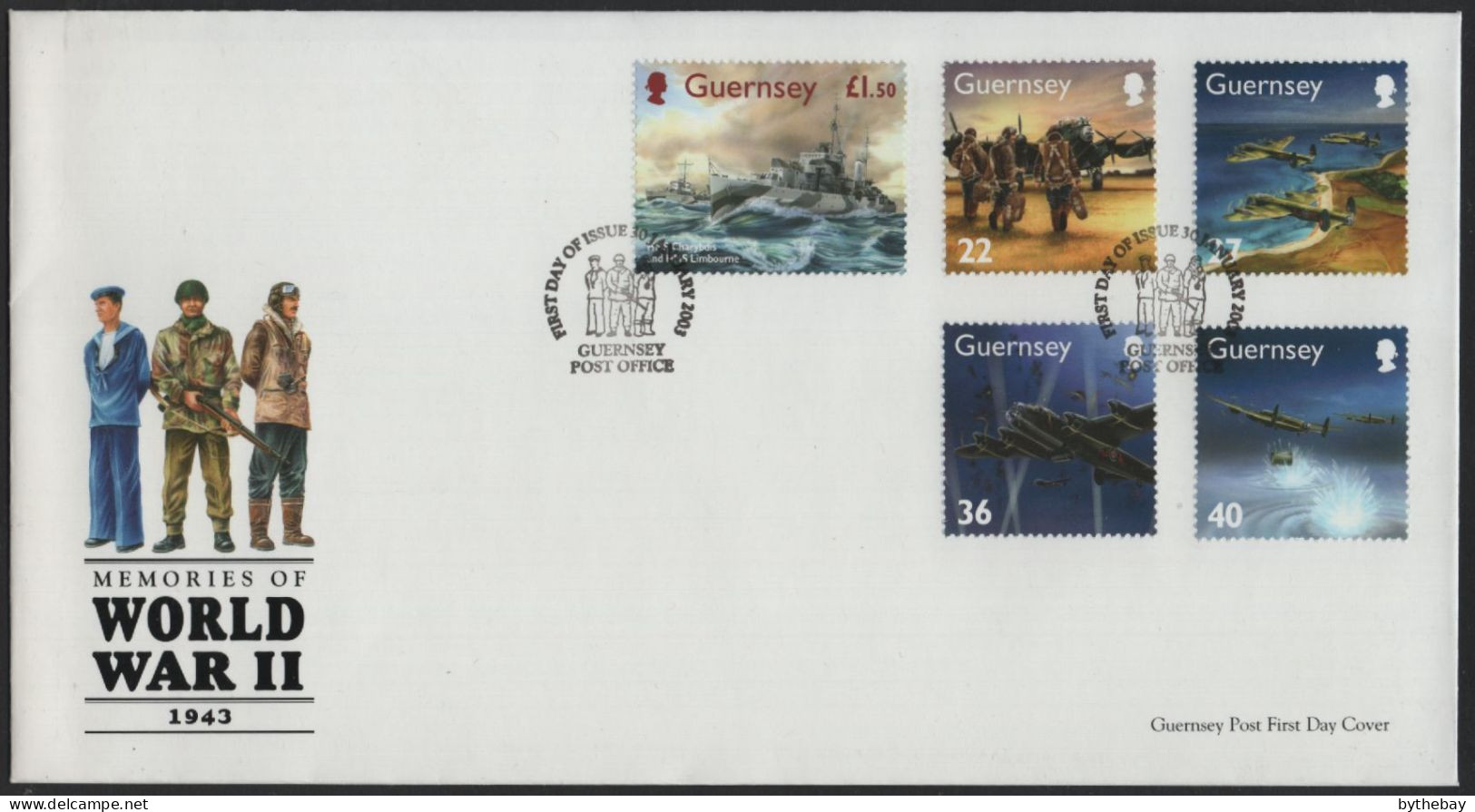 Guernsey 2003 FDC Sc 790-794 Memories Of WWII 1993 - Guernsey