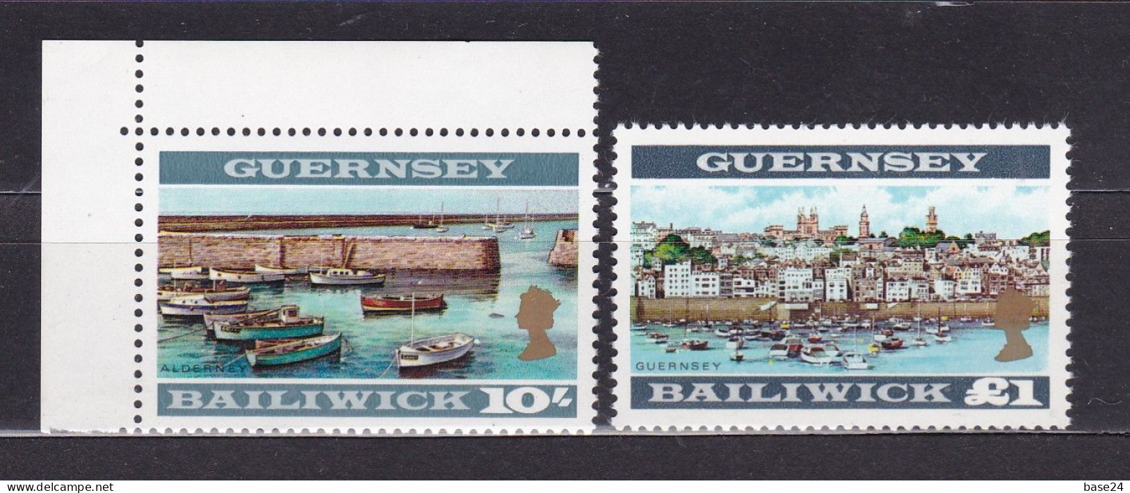 1969 Guernsey SERIE ORDINARIA Di 2 Valori 69/70 MNH**  DEFINITIVE  VIEWS - Guernesey