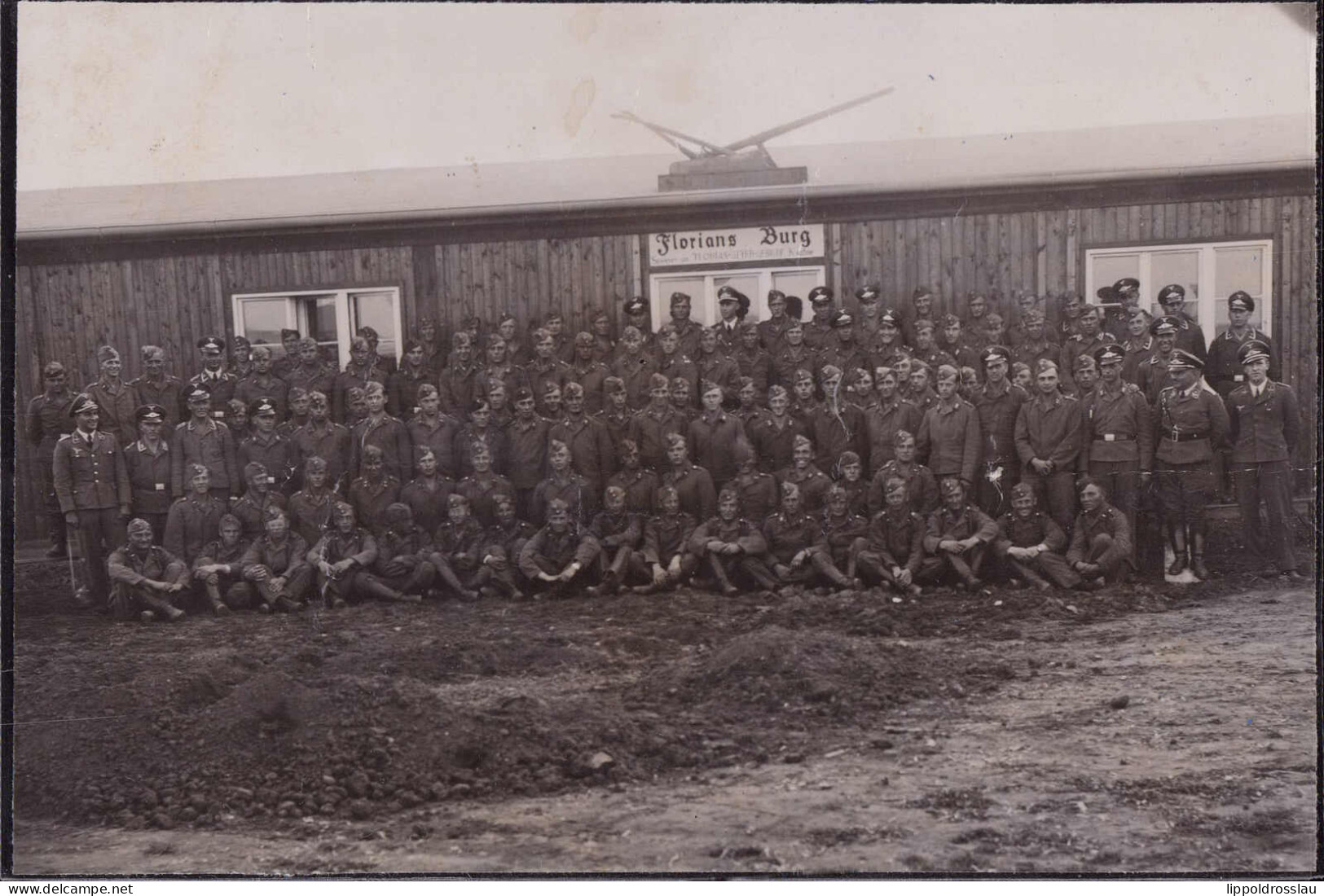 * Unterschlauersbach Großhabersdorf Floria-Geyer-Kantine 3 Stck. Truppenfoto - Guerre 1939-45