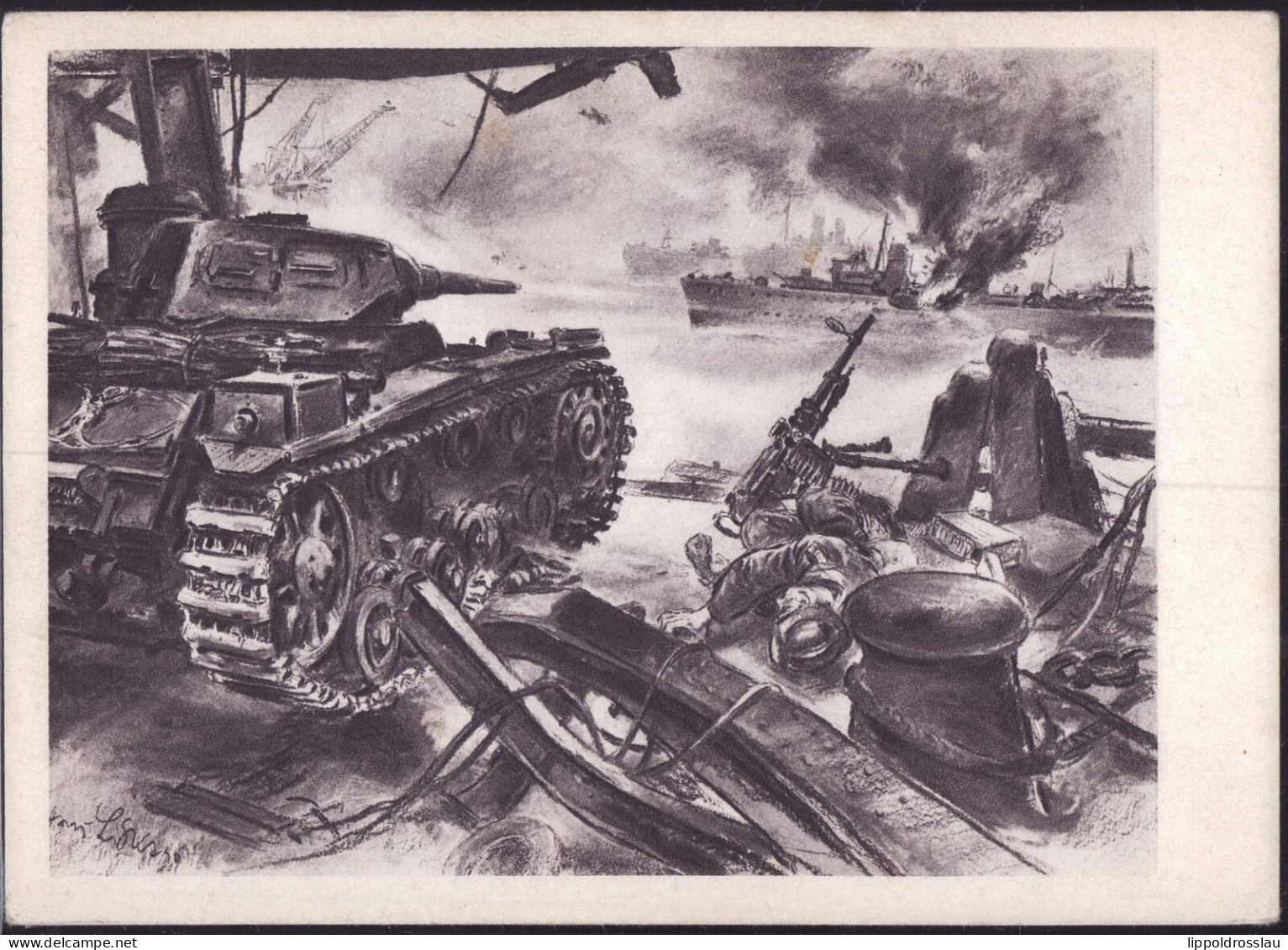 * Deutsche Panzer Beschiessen Einglische Flotte - Guerre 1939-45