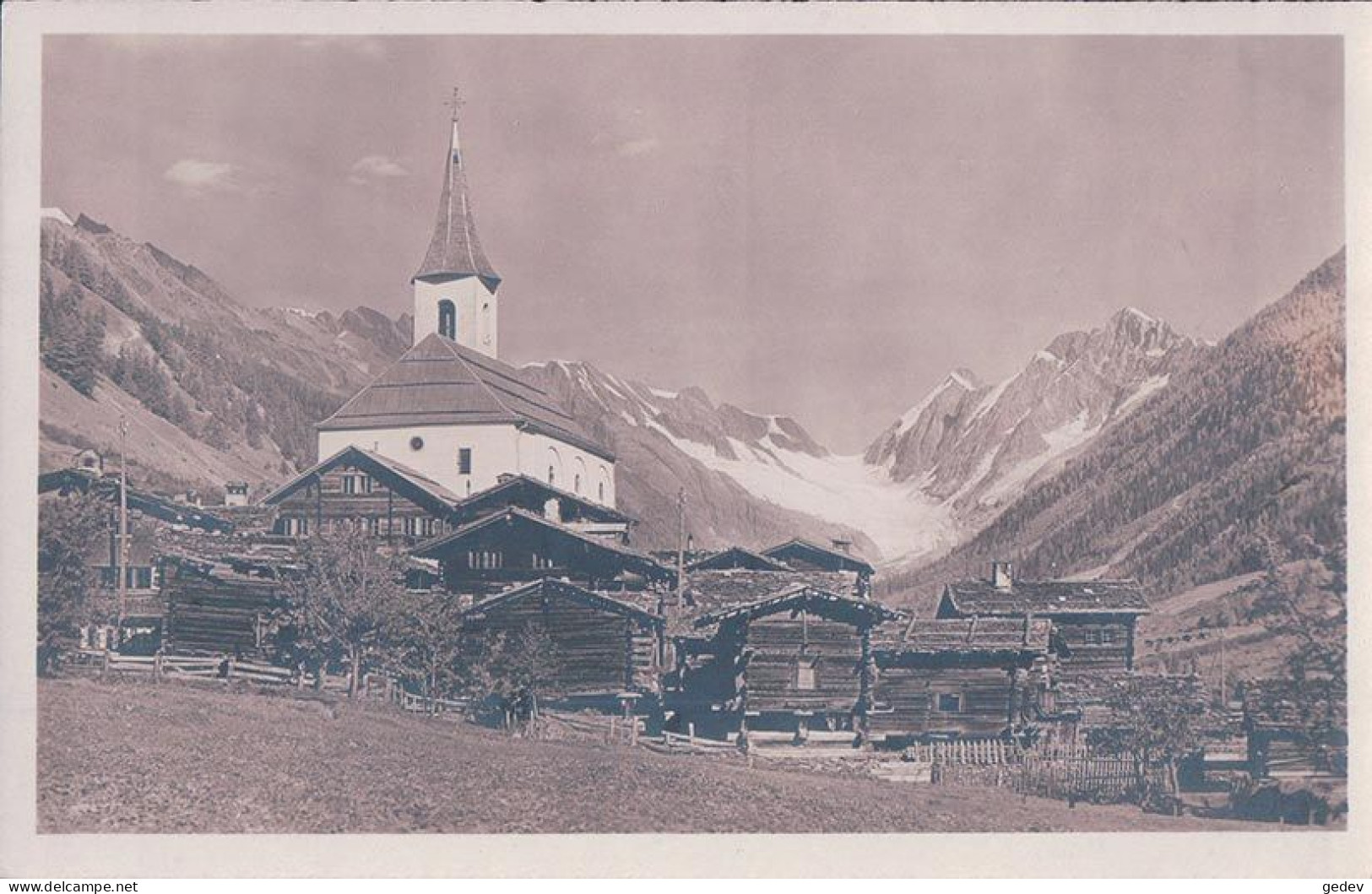 Kippel Im Lötschental, Eglise, Raccards Et Chalets (4928) - Kippel