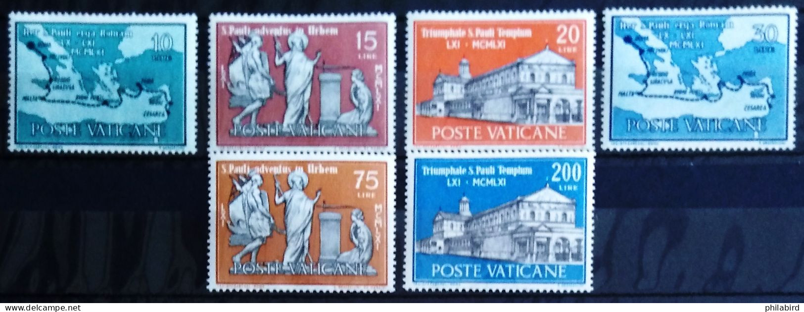 VATICAN                          N° 322/327                          NEUF* - Unused Stamps