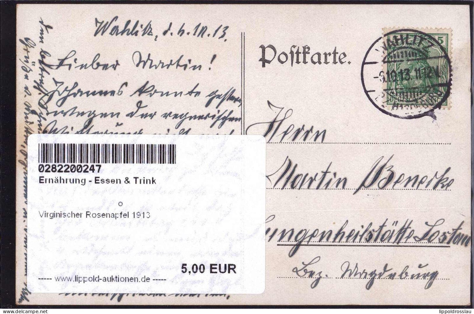 Gest. Virginischer Rosenapfel 1913 - Alimentación