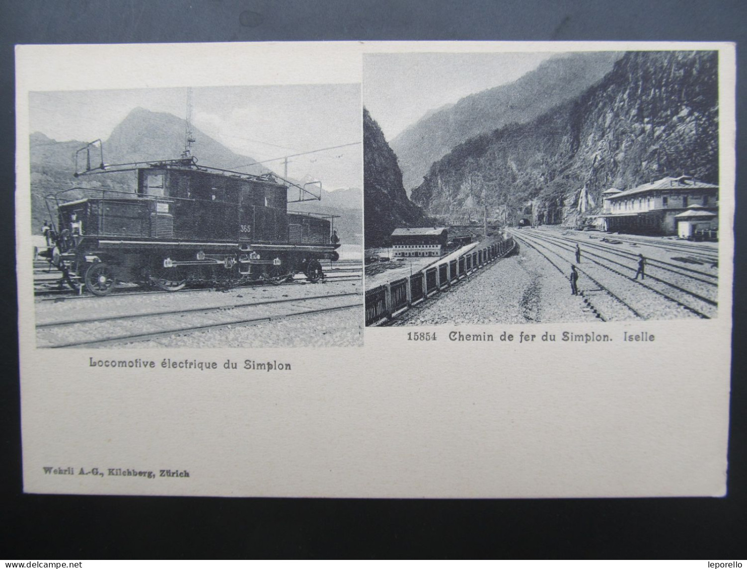 AK SIMPLON Iselle Chemin Lokomotive Eisenbahn Ca. 1910/// P4614 - Simplon