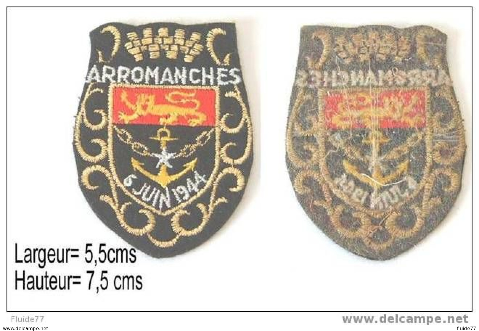 @ Insigne Commémoratif ARROMANCHES @ - Escudos En Tela