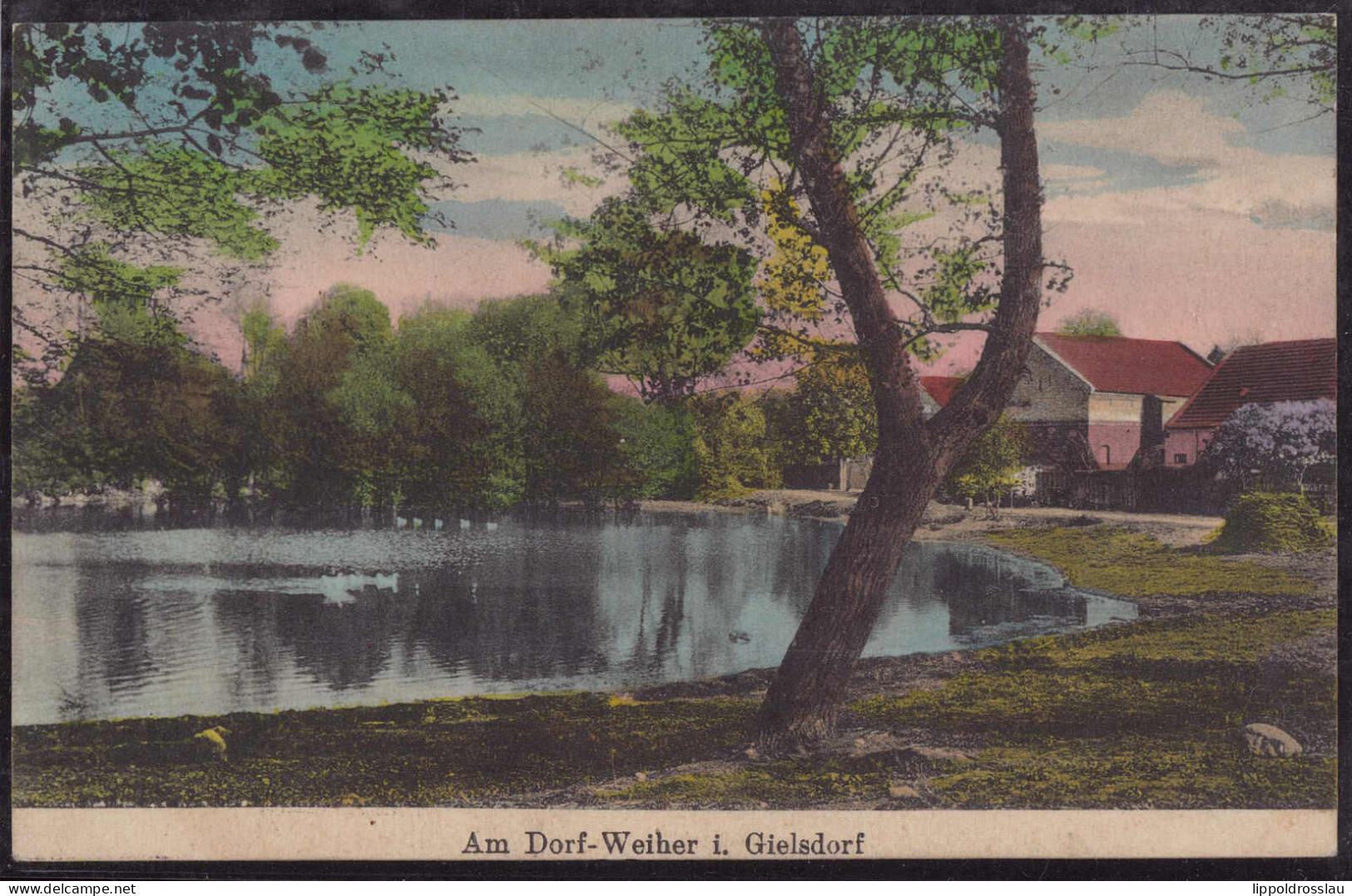 Gest. O-1261 Gielsdorf Dorf-Weiher 1914 - Strausberg