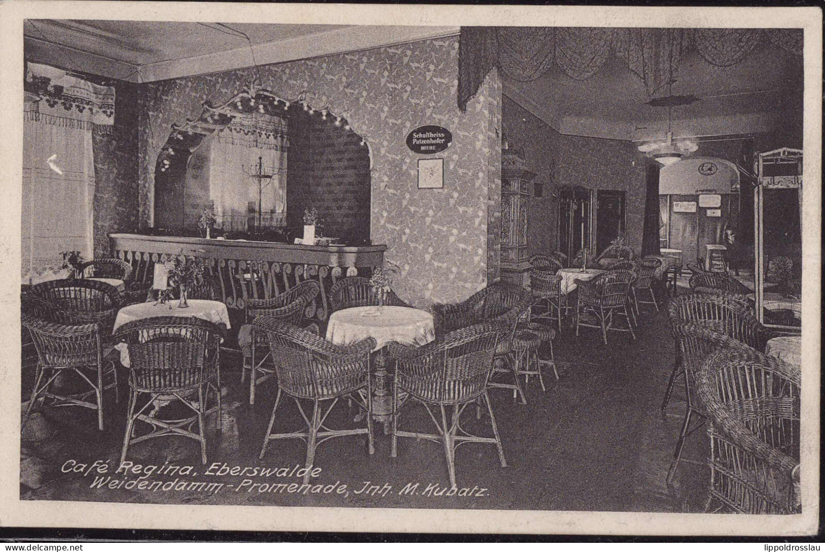 Gest. O-1300 Eberswalde Cafe Regina 1928 - Eberswalde