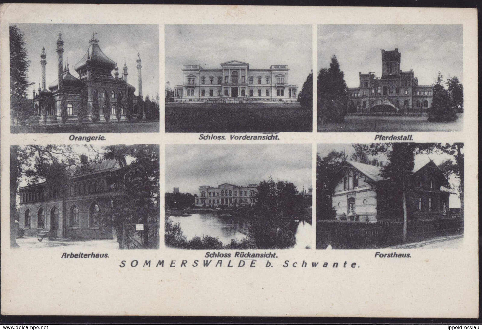 Gest. O-1421 Sommerswalde Bei Schwante 6-Bildkarte 1934 - Velten