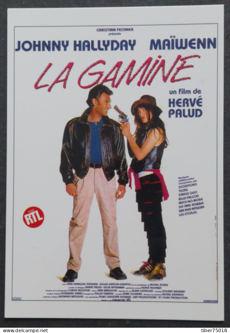 Carte Postale : La Gamine (film Cinéma Affiche) Johnny Hallyday - Maïwenn - Affiches Sur Carte