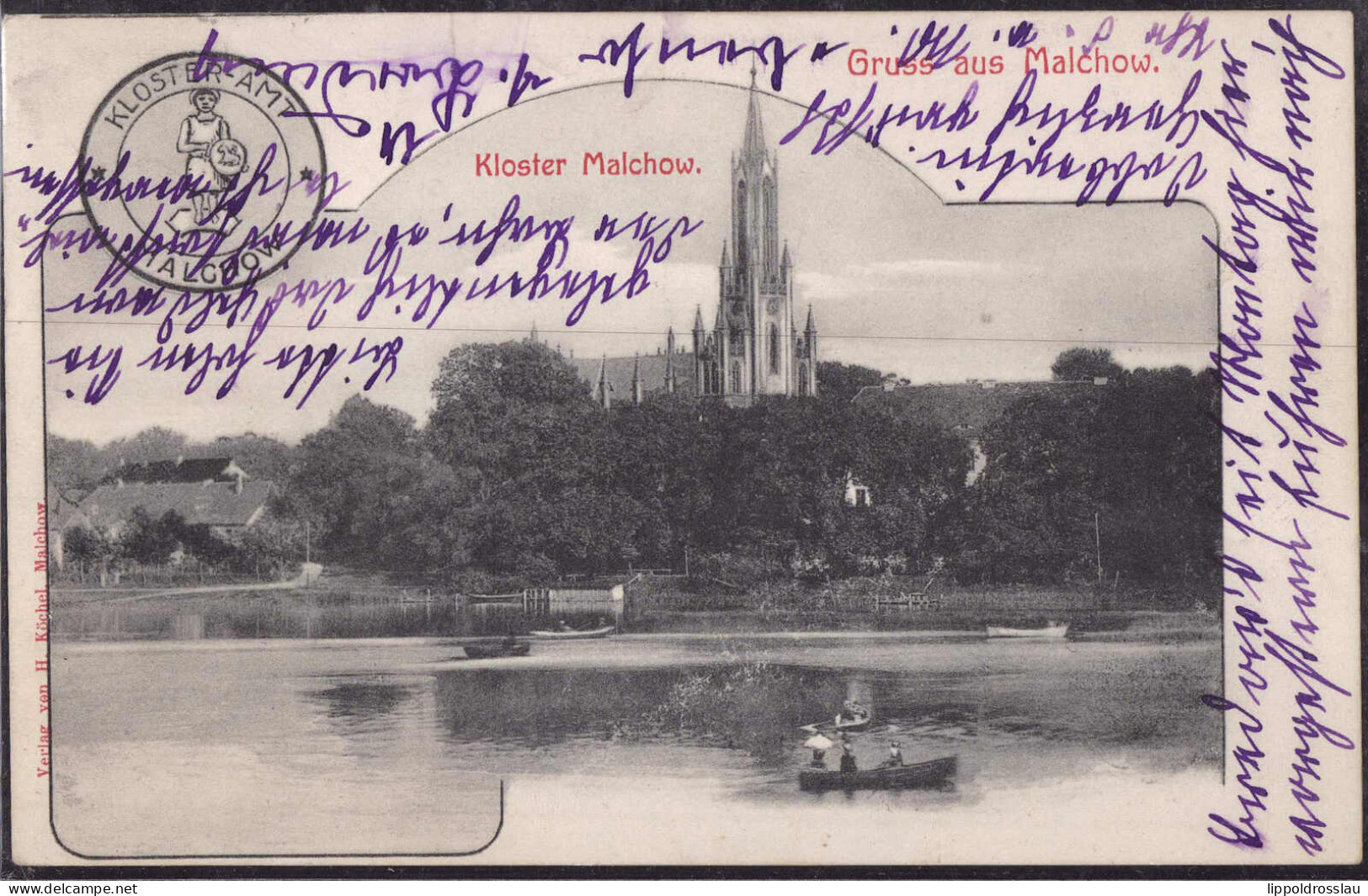 Gest. O-2063 Malchow Kloster 1907 - Waren (Mueritz)