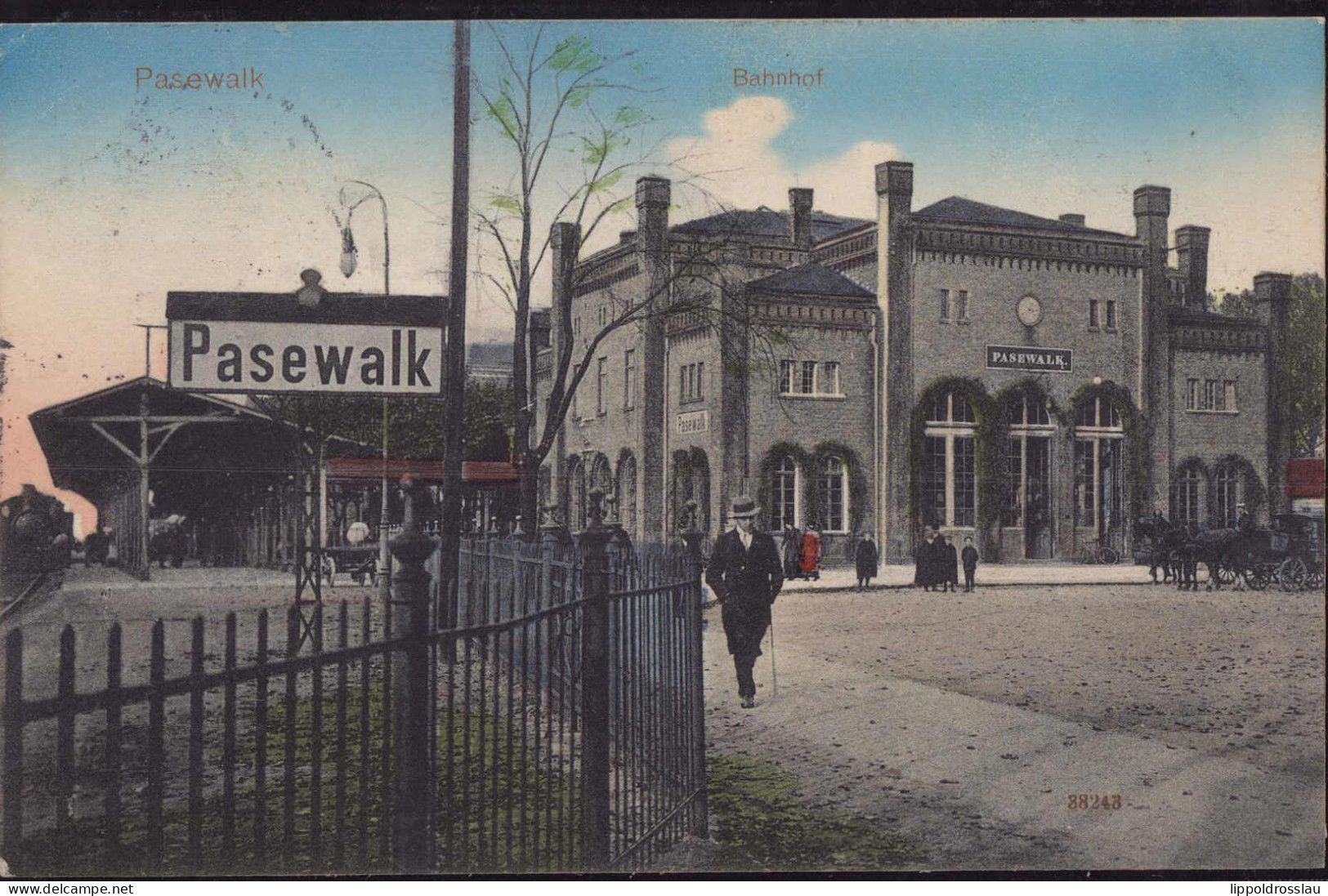 Gest. O-2100 Pasewalk Bahnhof 1912 - Pasewalk