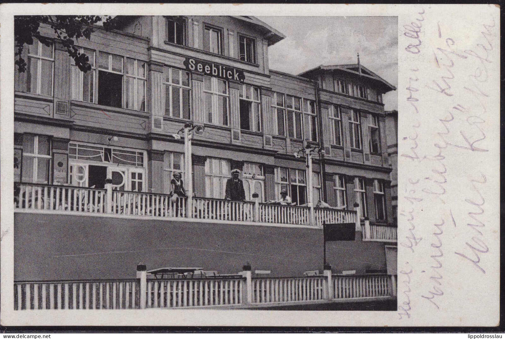 Gest. O-2238 Zinnowitz Hotel Gasthaus Seeblick 1936 - Wolgast