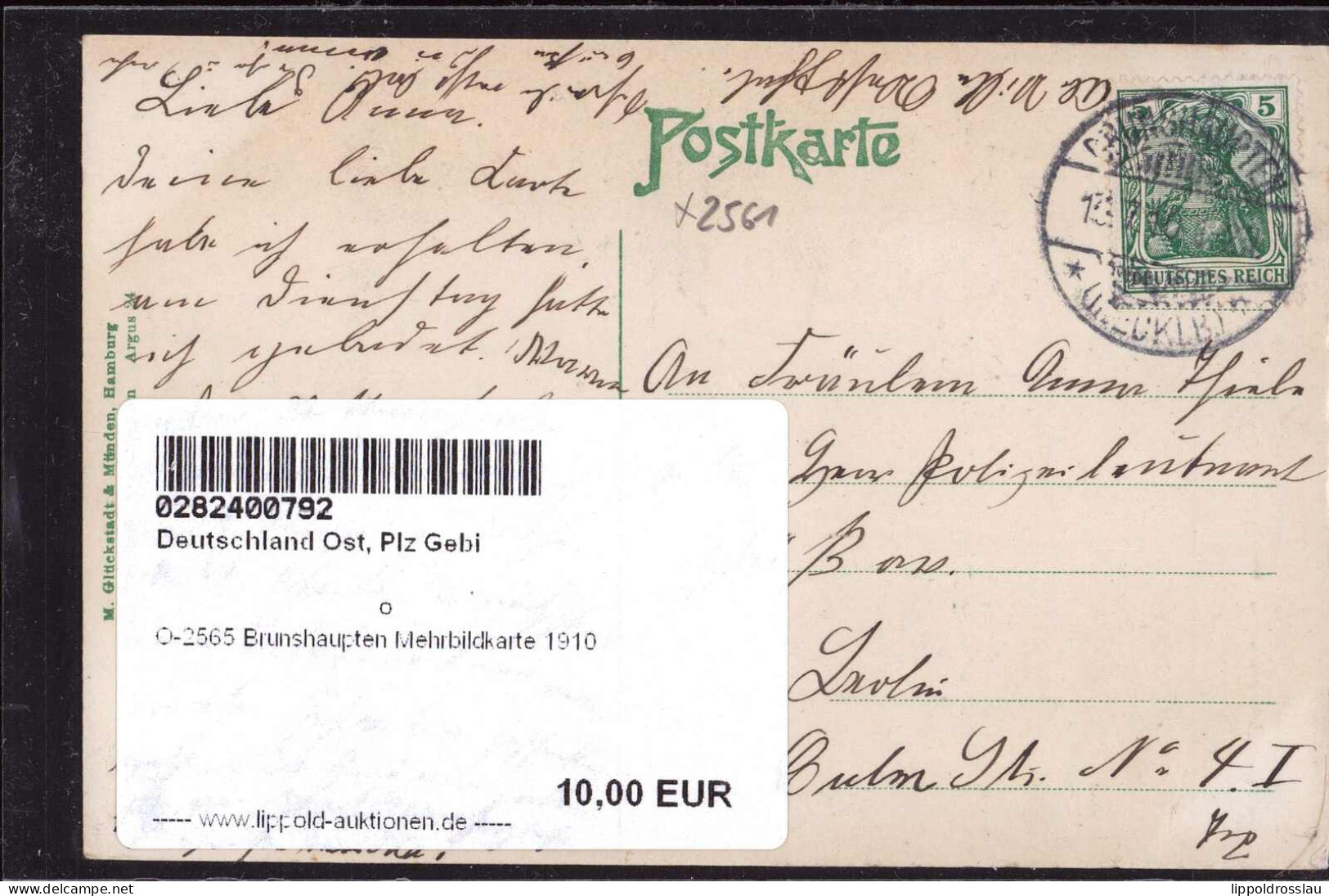 Gest. O-2565 Brunshaupten Mehrbildkarte 1910 - Bad Doberan