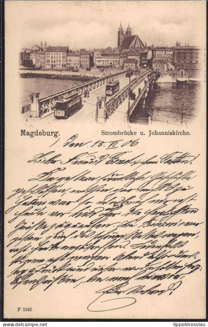 Gest. O-3000 Magdeburg Strombrücke 1906 - Magdeburg