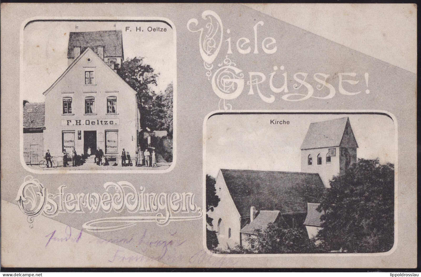 Gest. O-3101 Osterweddingen Warenhandlung Oeltze, Briefmarke Entfernt - Maagdenburg