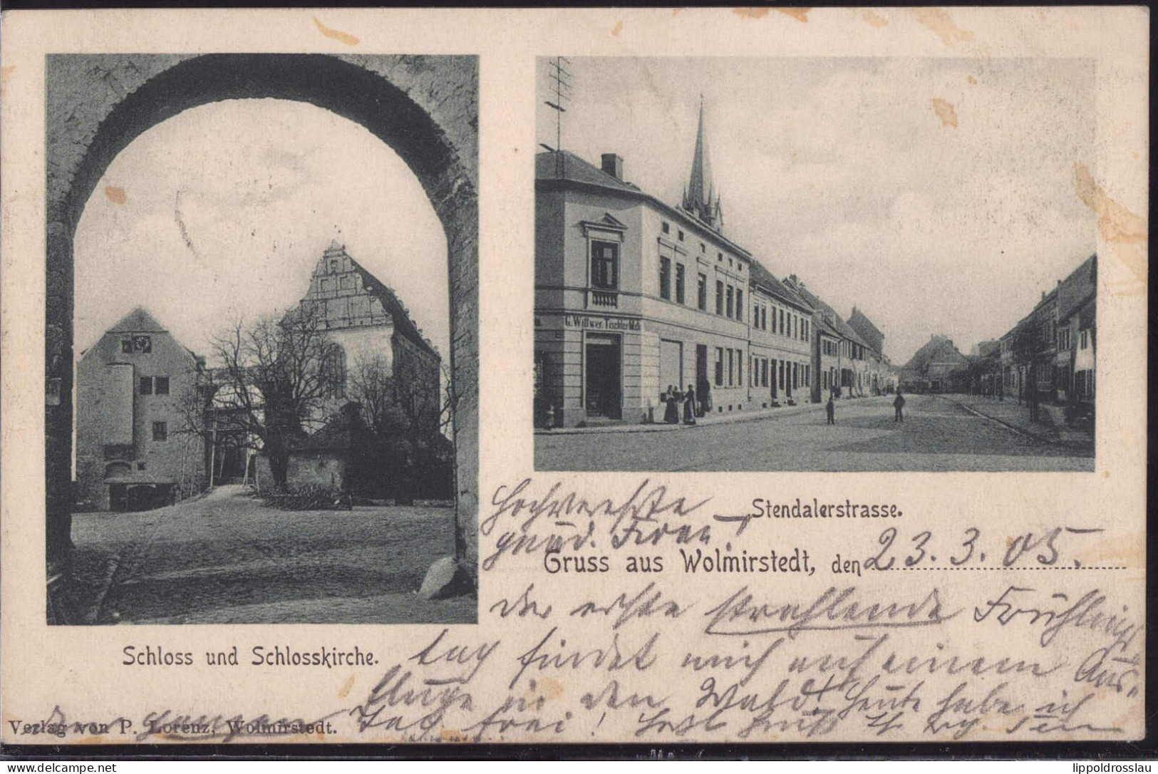 Gest. O-3210 Wolmirstedt Stendalerstraße 1905 - Maagdenburg