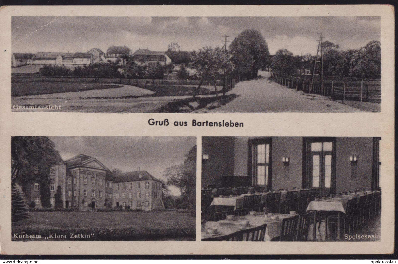 * O-3241 Bartensleben Blick Zum Ort Kurheim - Haldensleben