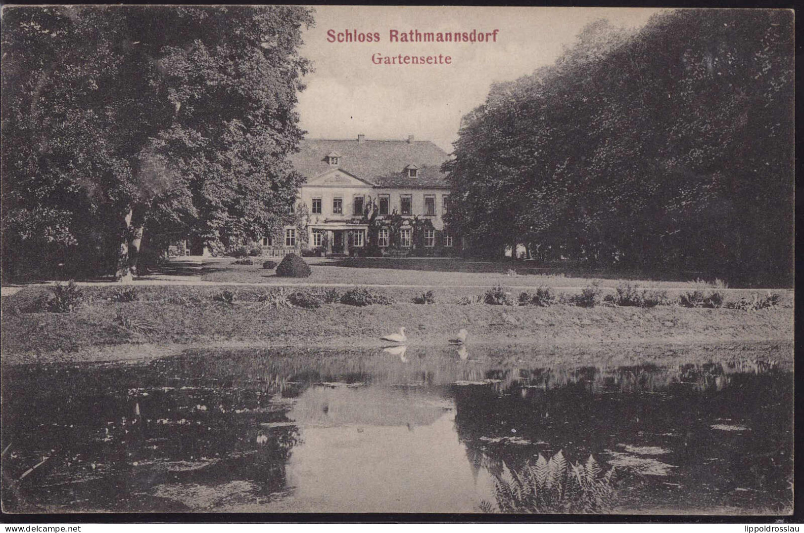 Gest. O-3251 Rathmannsdorf Schloß 1912 - Stassfurt