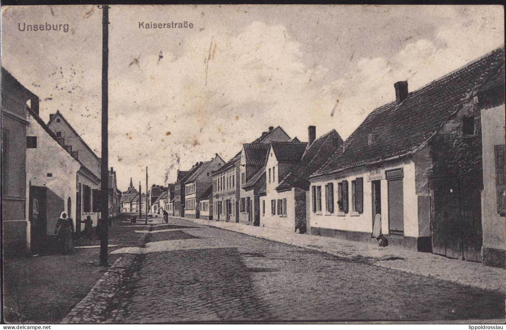 Gest. O-3251 Unseburg Kaiserstraße 1915, Etwas Schmutzig - Stassfurt