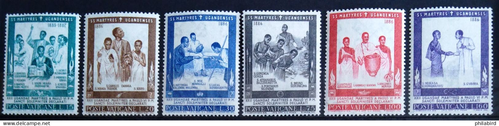 VATICAN                          N° 422/427                         NEUF** - Unused Stamps