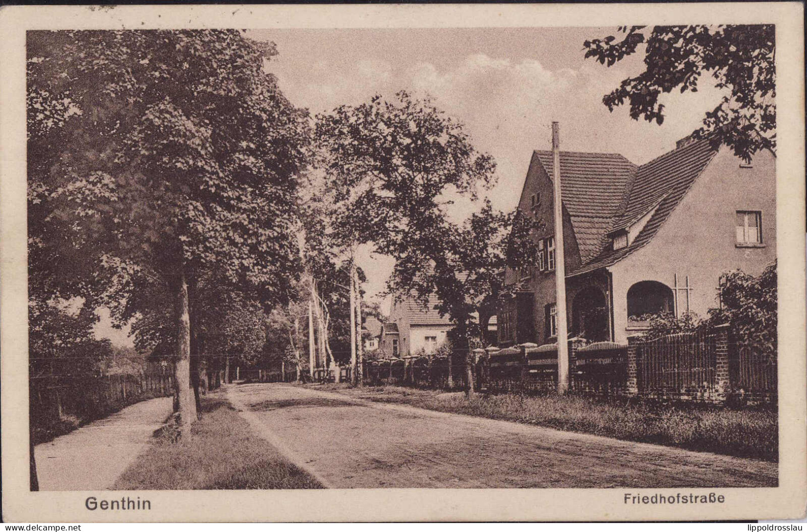 Gest. O-3280 Genthin Friedhofstraße 1928 - Genthin