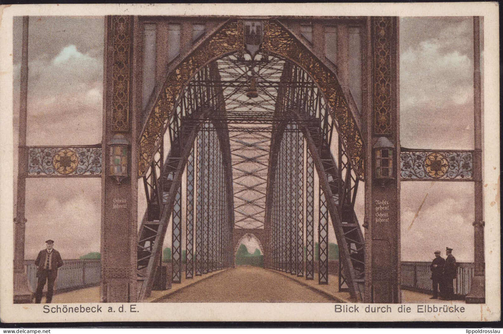 Gest. O-3300 Schönebeck Elbbrücke 1931 - Schönebeck (Elbe)