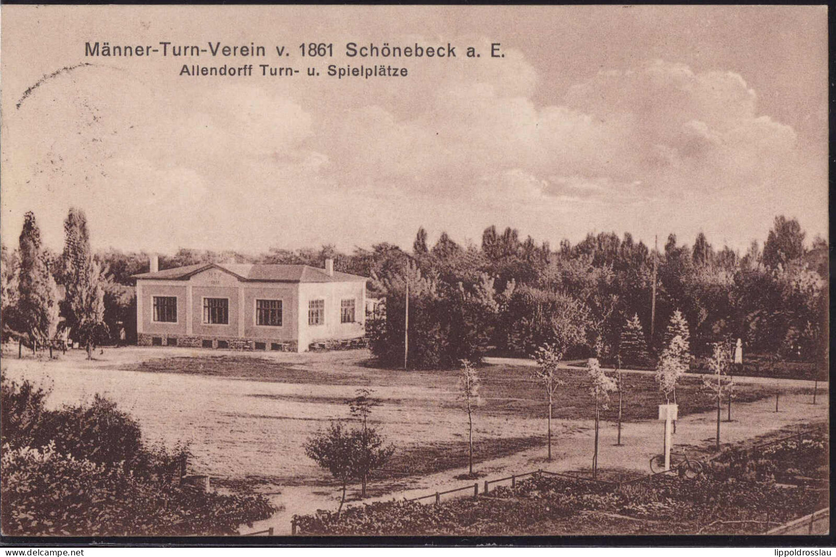 Gest. O-3300 Schönebeck Vereinshaus Männerturnverein 1927 - Schoenebeck (Elbe)