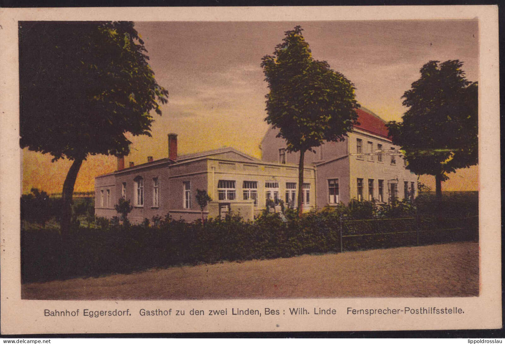 Gest. O-3301 Eggersdorf Gasthaus Zu Den Zwei Linden 1927 - Schönebeck (Elbe)