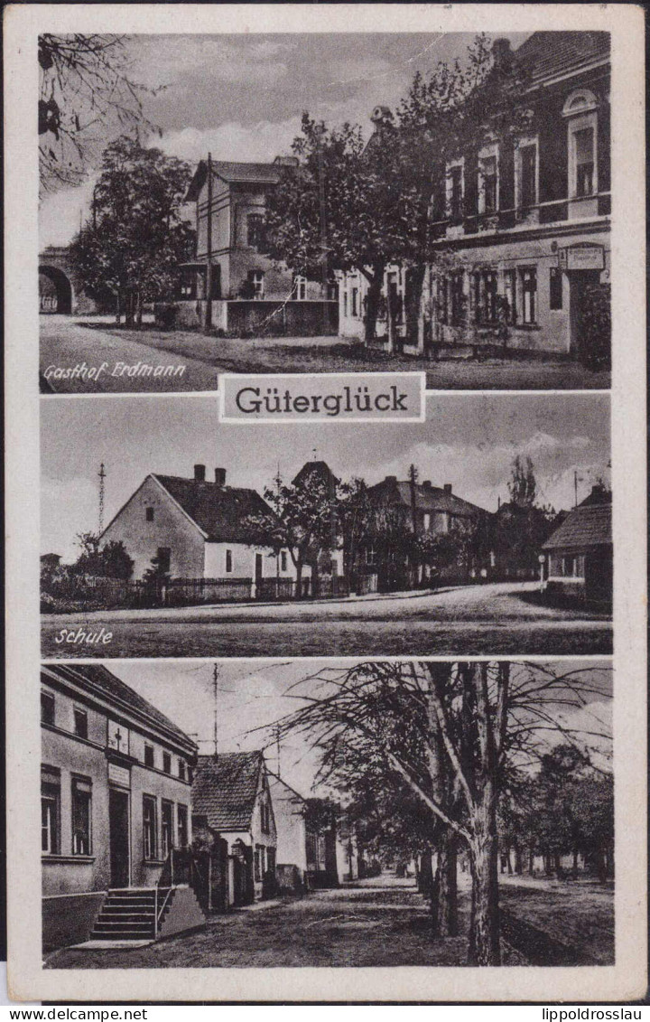 Gest. O-3401 Güterglück Schule Gasthaus Erdmann 1956 - Zerbst