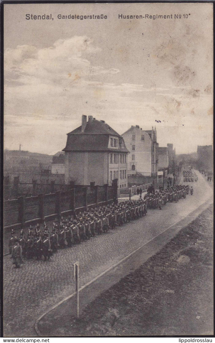 Gest. O-3500 Stendal Gardeleger Straße Husaren-Regiment 1914 - Stendal